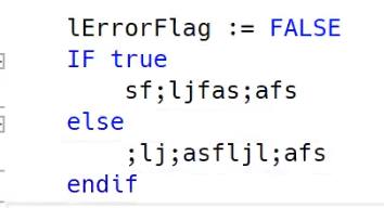 Formatting code